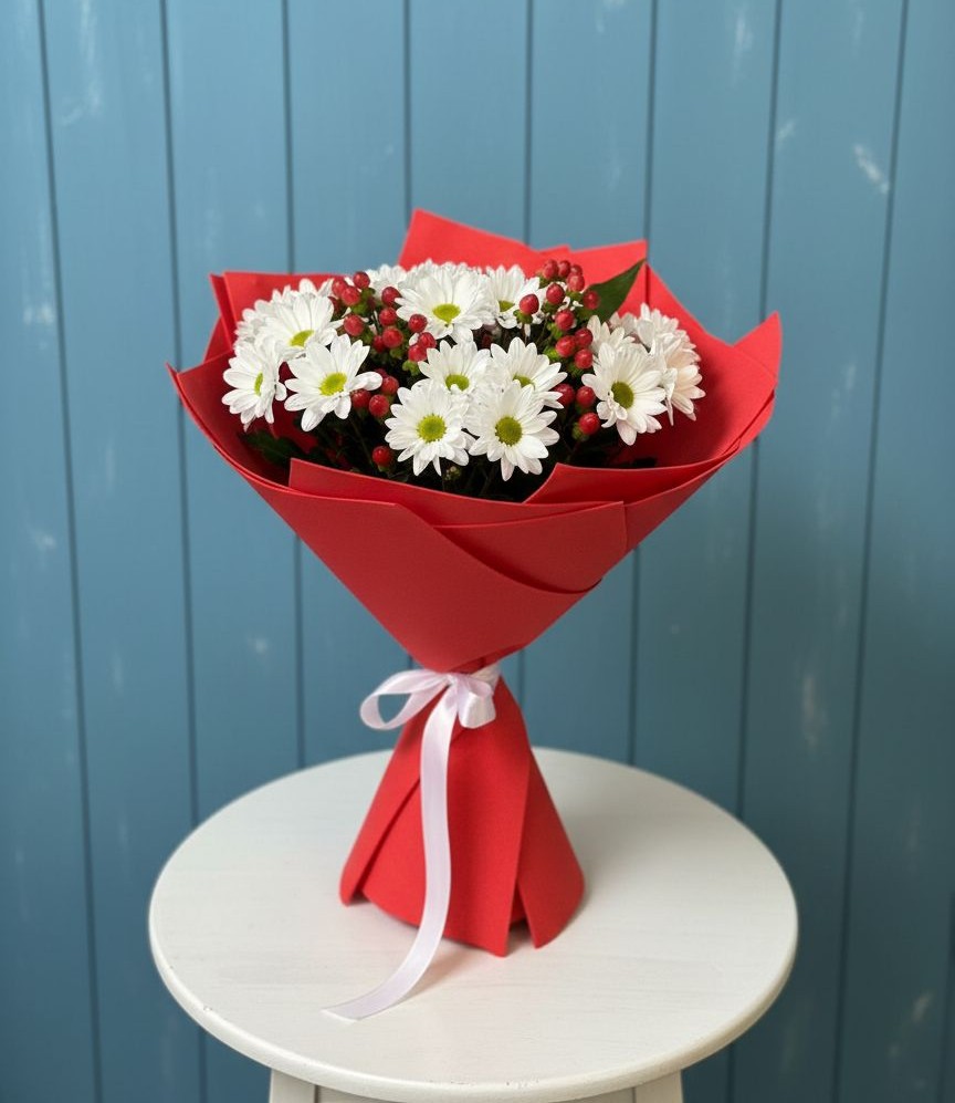 Букет цветов из: Хризантемы в Демидове