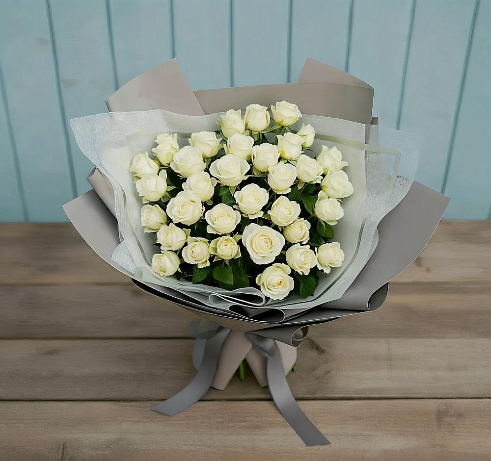 Букет Белоснежная нежность в Демидове