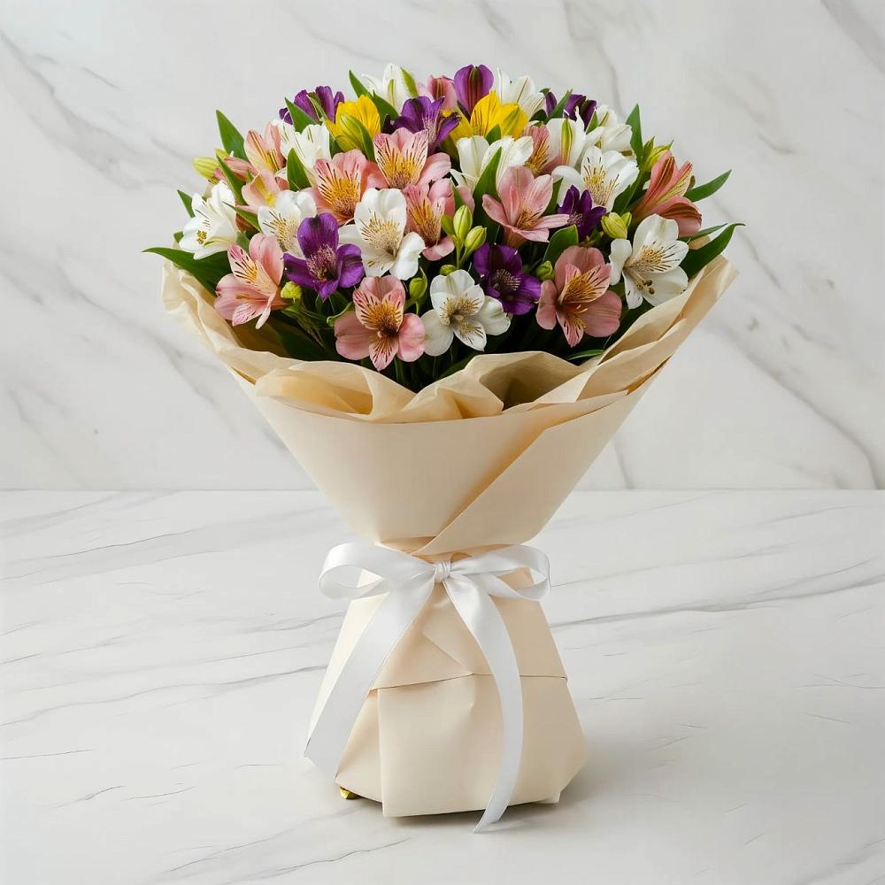 Букет цветов из: Альстромерии в Демидове