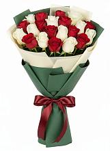 Букет Микс из красных и белых роз #REPLACE_PRED# Демидове