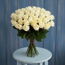 Букет 51 Белая роза Эдлесс Лав #REPLACE_PRED# Демидове