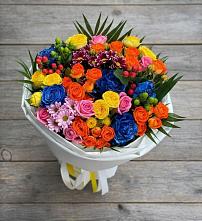 Букет цветов из:  Розы и Хризантемы в Демидове