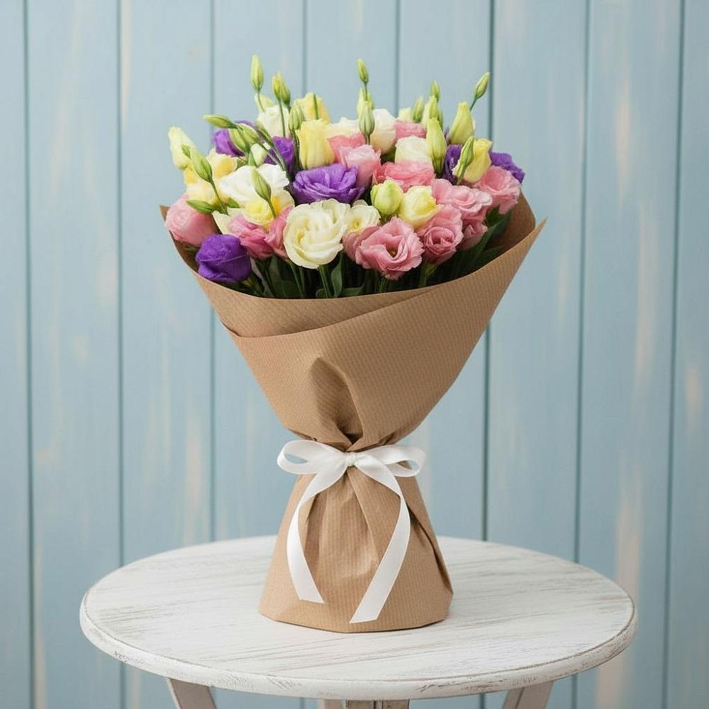 Букет цветов из: Лизиантусы в Демидове