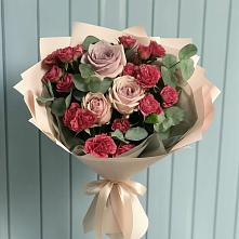 Букет цветов из:  Гвоздики и Розы #REPLACE_PRED# Демидове
