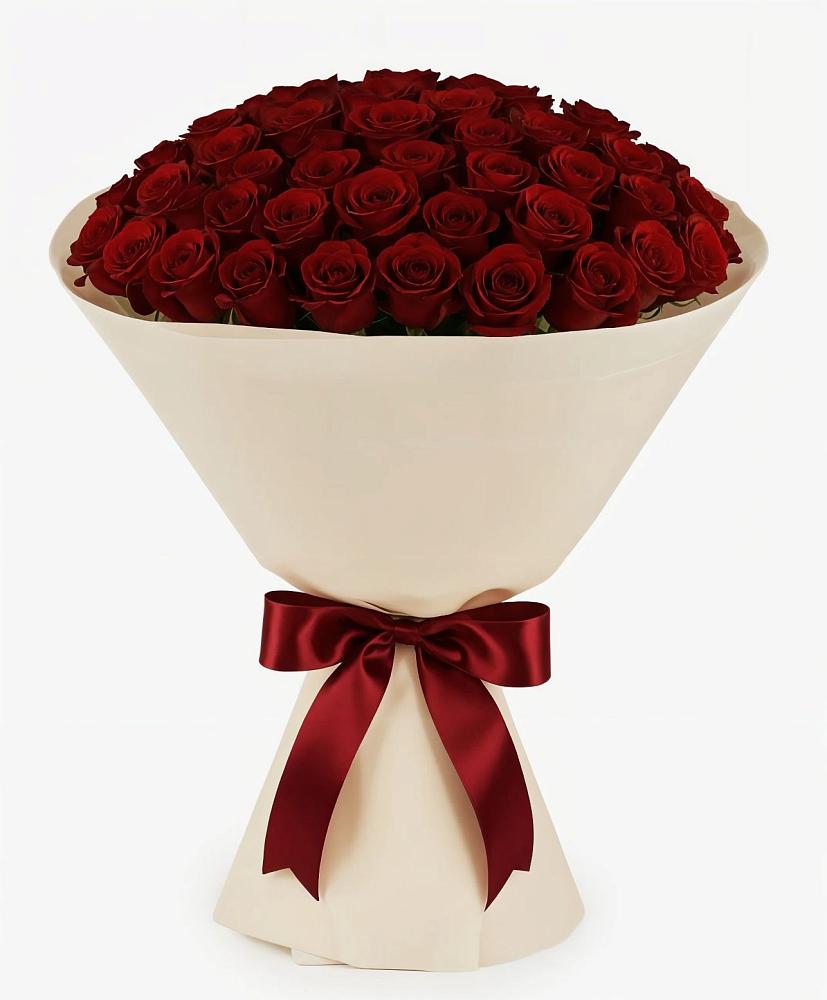 Букет 101 Бордовая роза Блэк Бакарра в Демидове