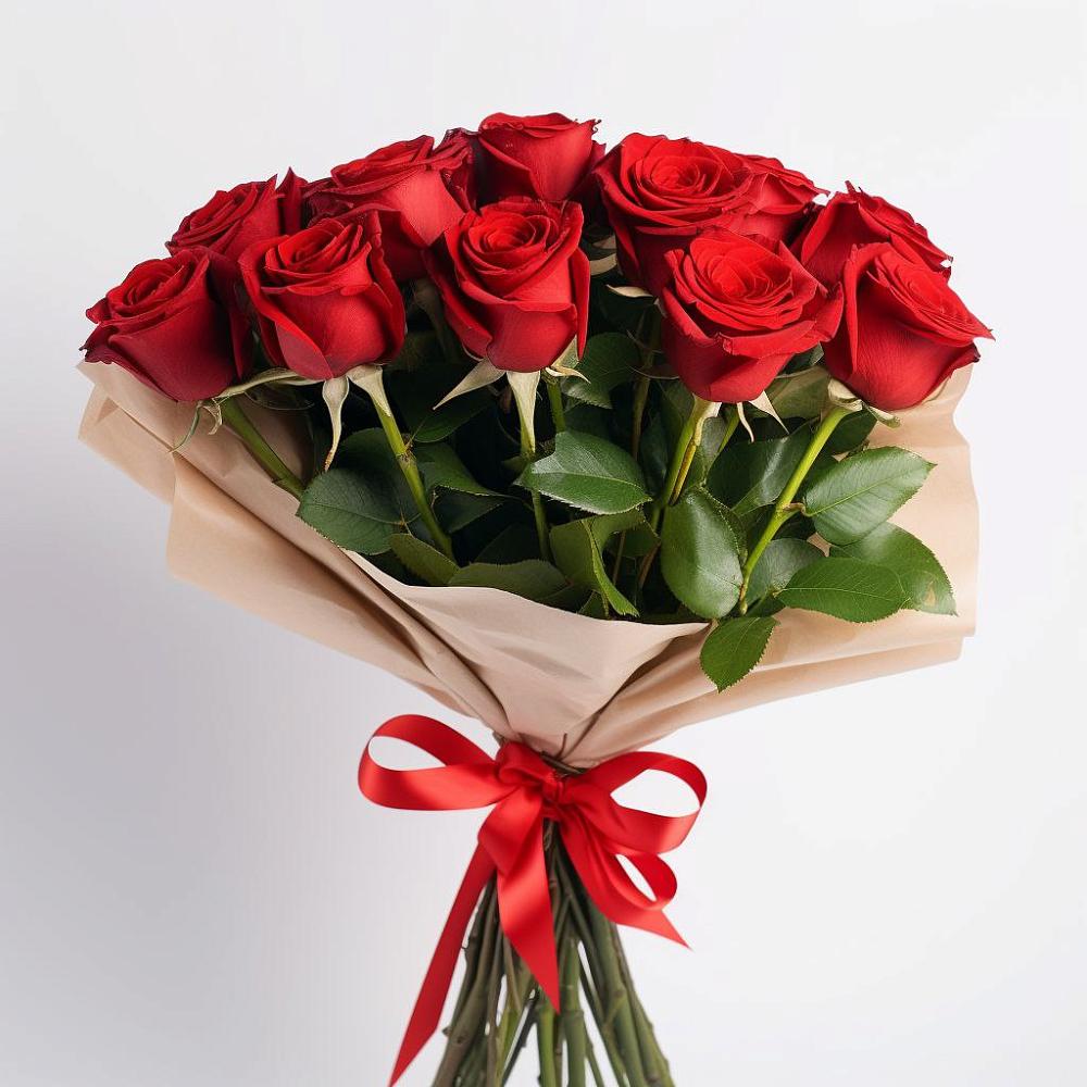 Букет 11 Красных роз Эдлесс Лав в Демидове