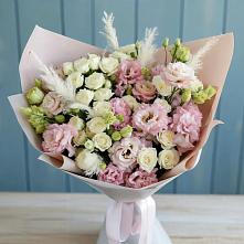 Букет цветов из:  Альстромерии и Розы в Демидове