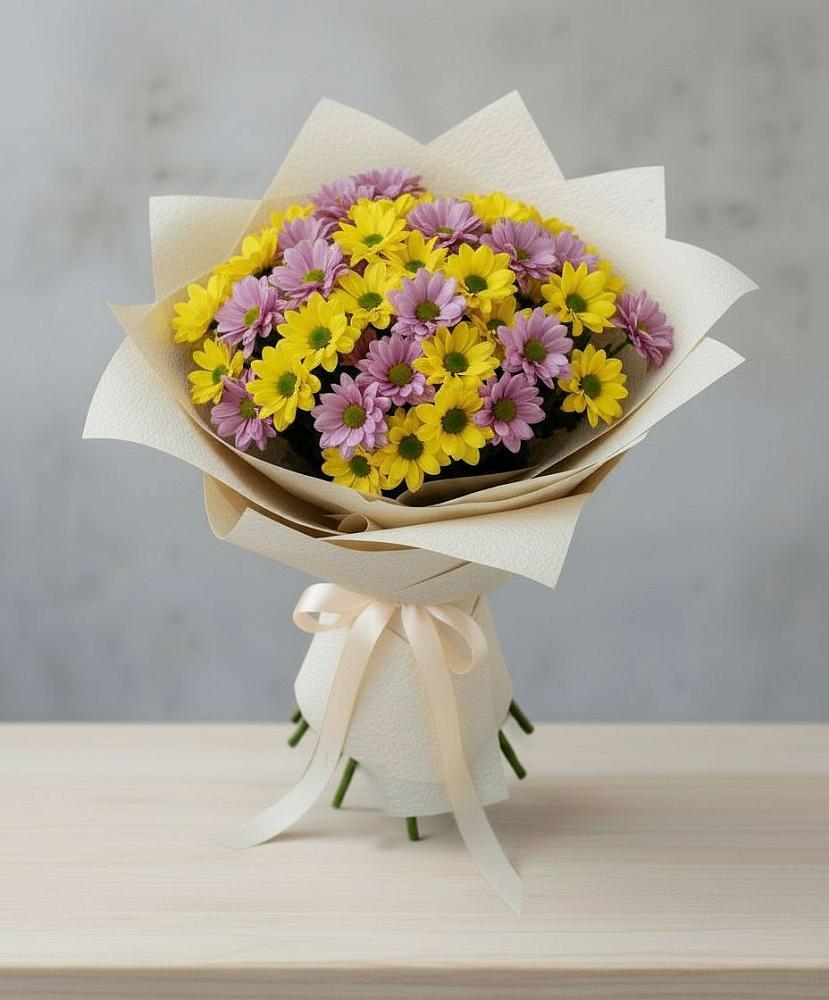 Букет цветов из: Хризантемы в Демидове